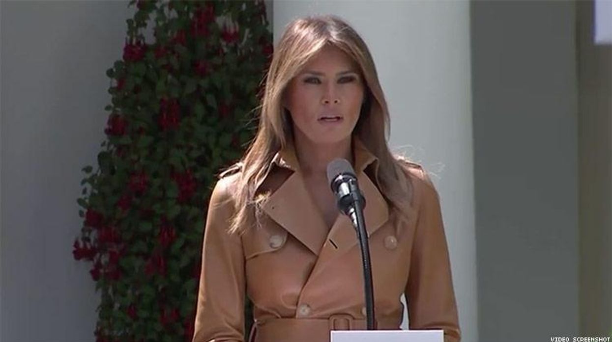 Melania Trump Tackles 'Destructive' Effects Of Social Media