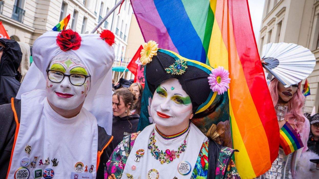 members of the sisters of perpetual indulgence at a pride celebration in germany