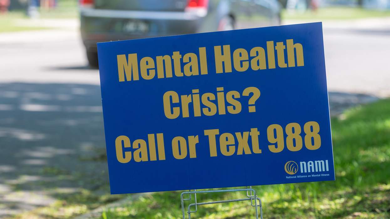 mental health crisis? call or text 988 sign