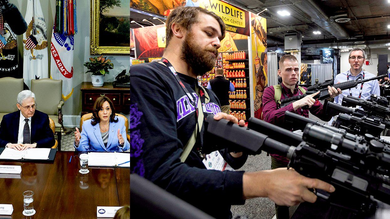 Merrick Garland Kamala Harris announce new gun control rules governing sales gun shows