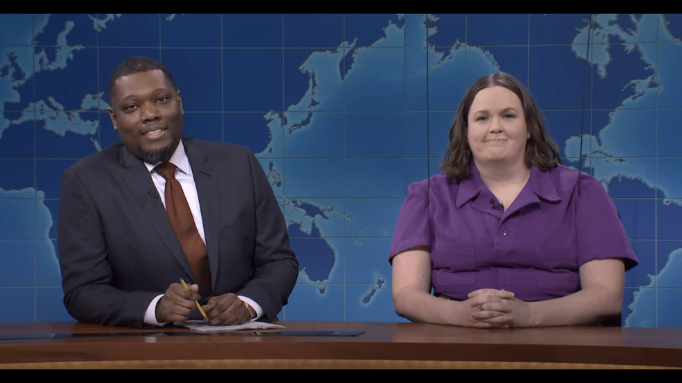 Michael Che and Molly Kearney