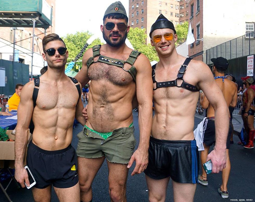 Miguel Angel Reyes: Folsom Street East. See link below for more photos.