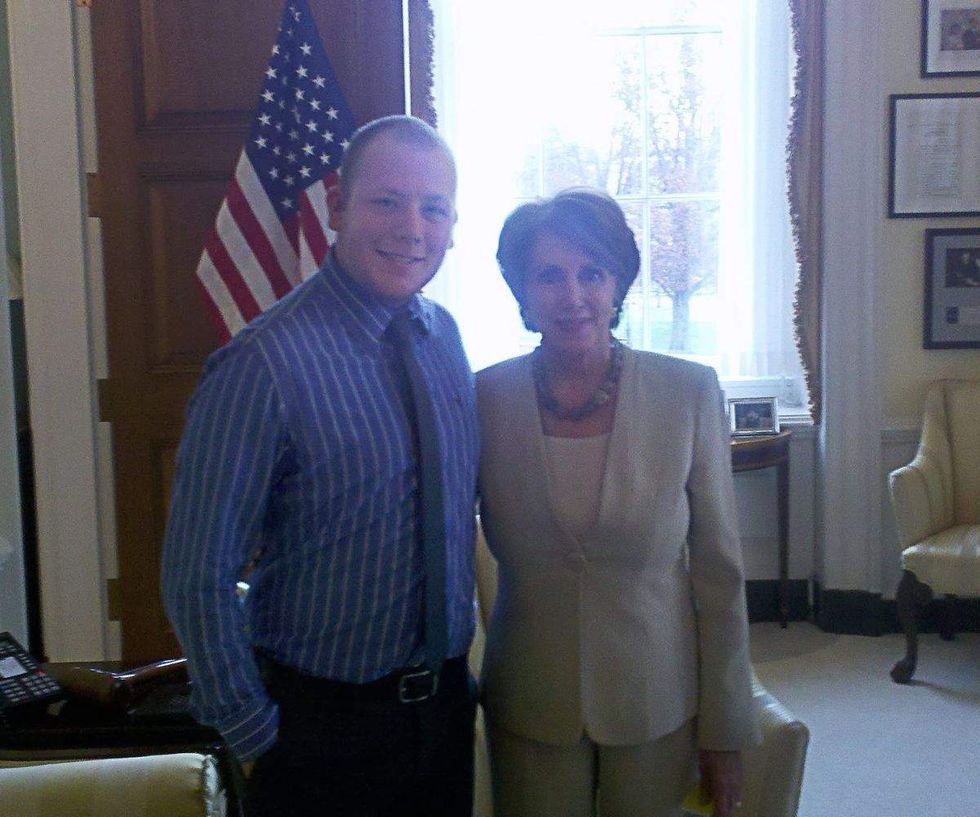 mike nelson and nancy pelosi in 2011