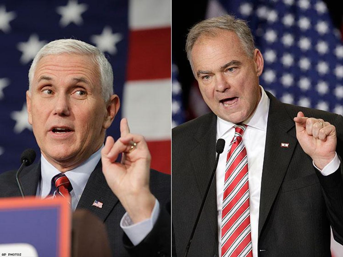 Mike Pence and Tim Kaine