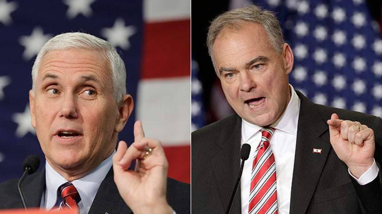 Mike Pence and Tim Kaine