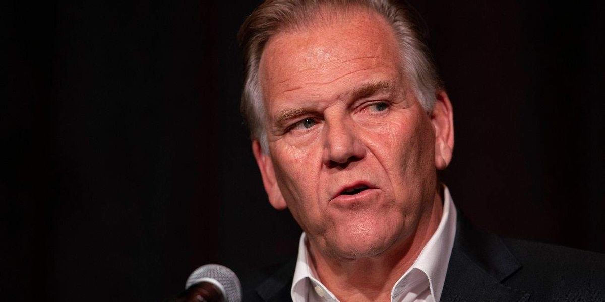 Michigan Republican U.S. Senate candidate Mike Rogers surrounds himself with hardcore LGBTQ+ rights opponents