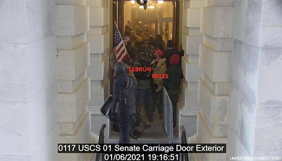 Miles and others entering the Capitol