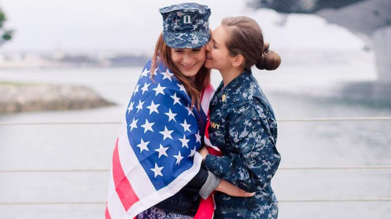 Military couple