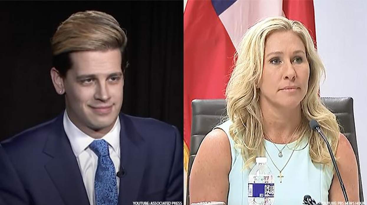 Milo Yiannopoulos and Marjorie Taylor Greene