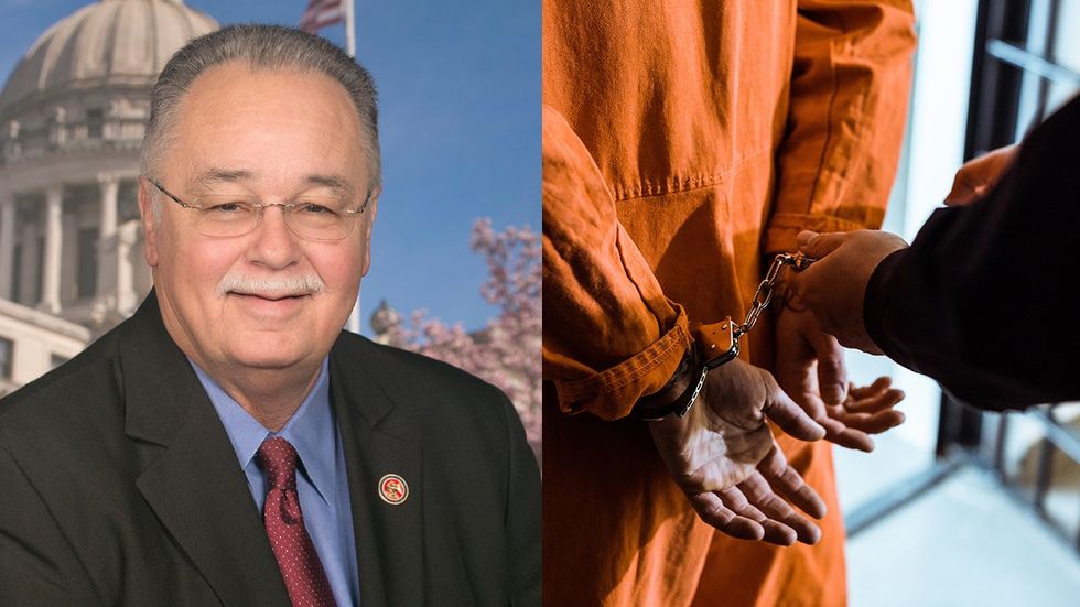 Mississippi state rep Gene Newman transphobic prison inmate handcuffed