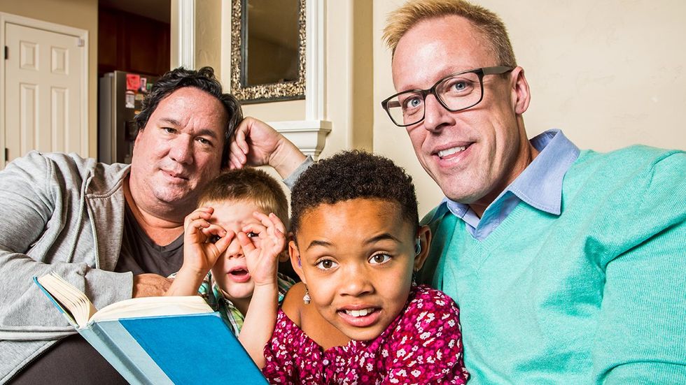 Mixed Race Gay Adoptive Family