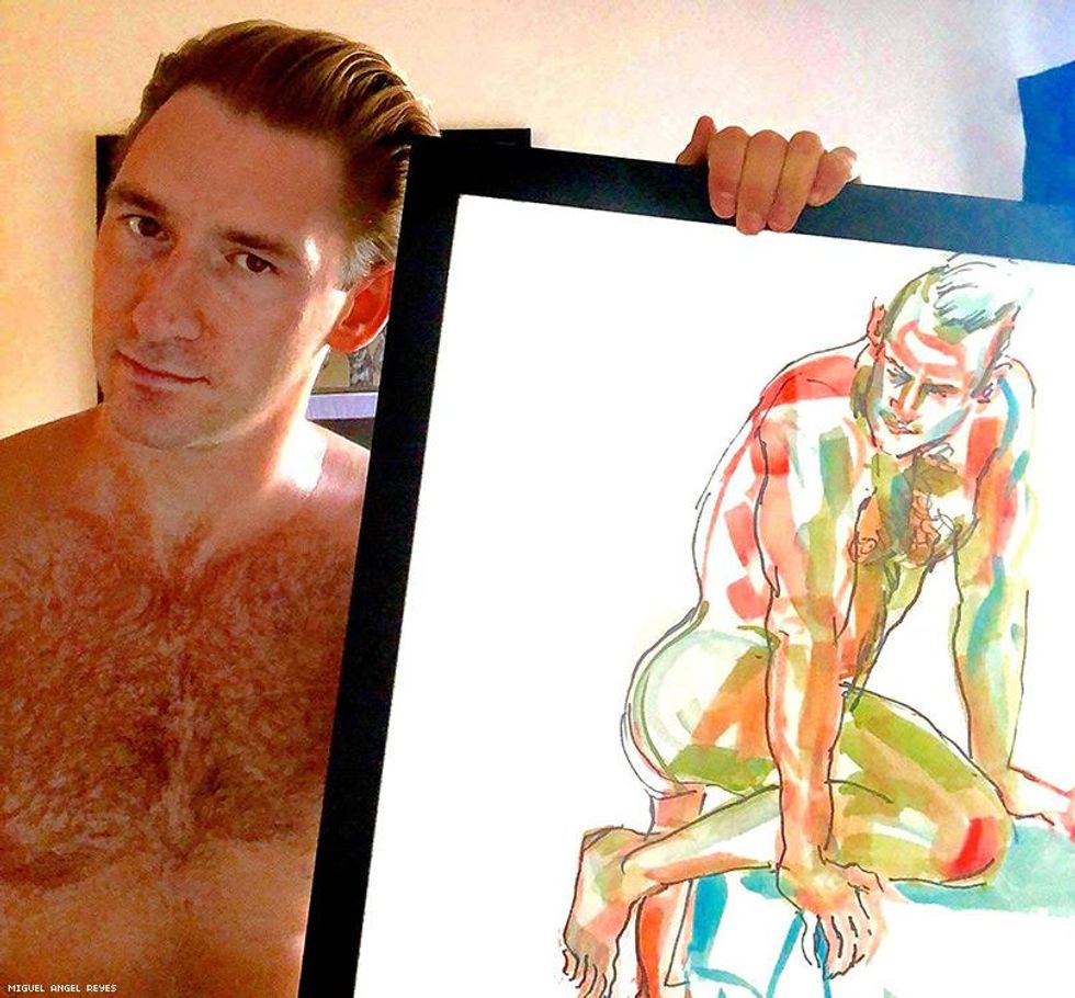 MODELS WITH THEIR ART