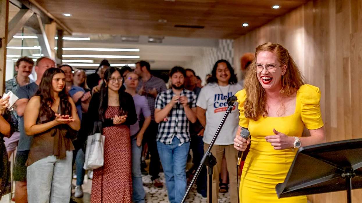 Molly Cook for Texas Senate celebrating election win