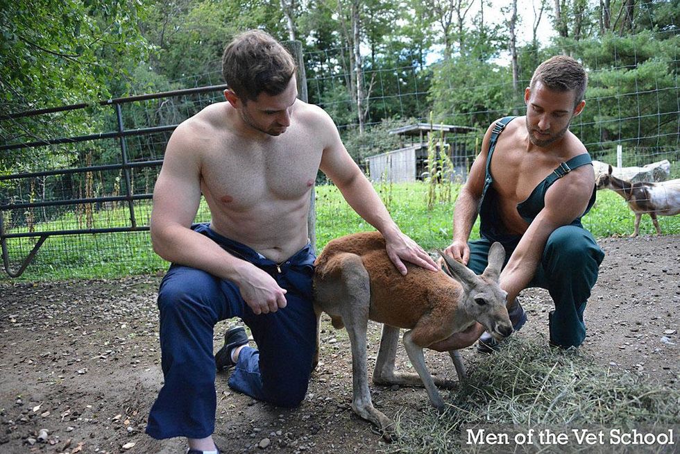 More information on the Men of Vet School 2017 calendar below.