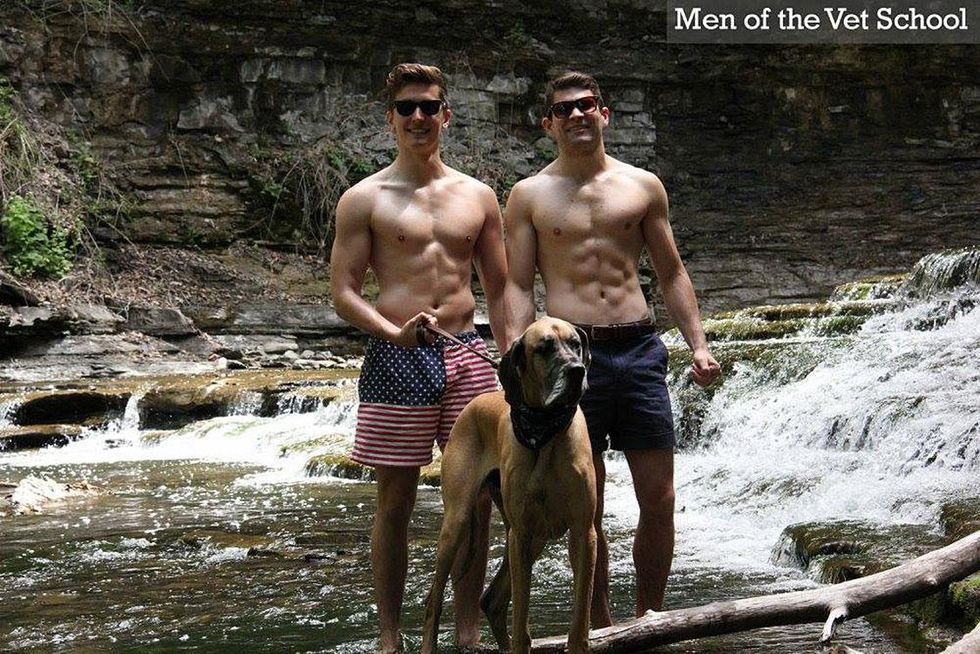 More information on the Men of Vet School 2017 calendar below.