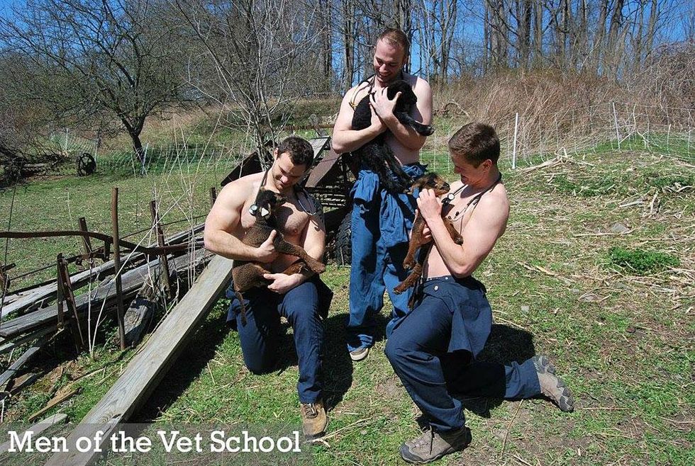 More information on the Men of Vet School 2017 calendar below.