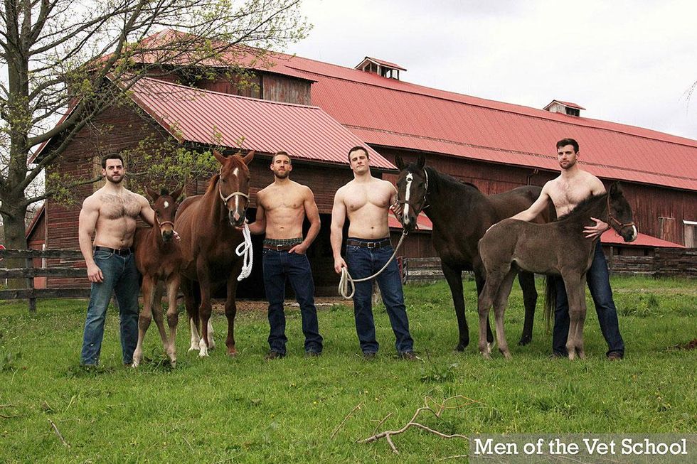 More information on the Men of Vet School 2017 calendar below.