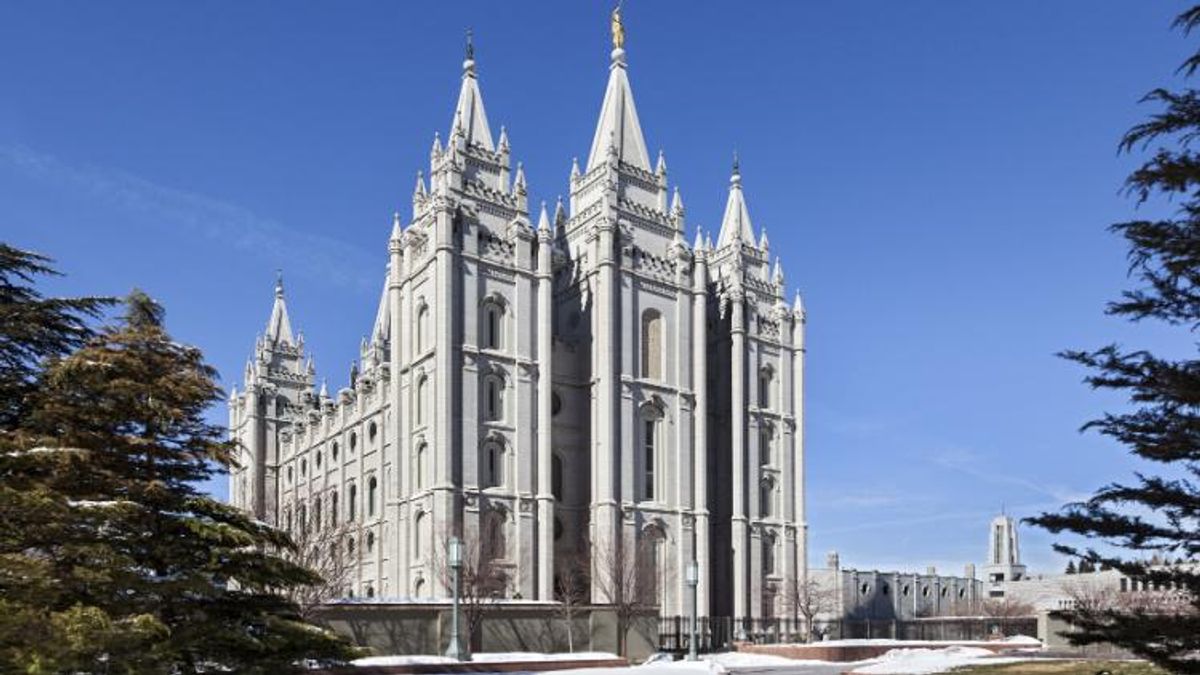 Mormon Temple in Salt Lake City, Utah