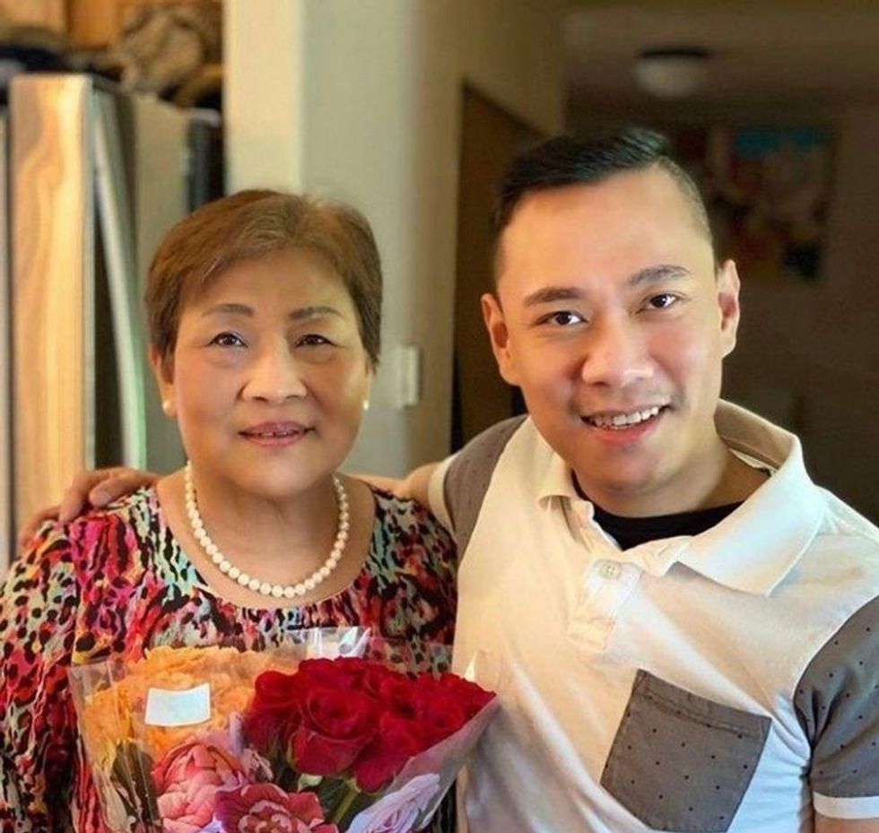 mother and her gay son