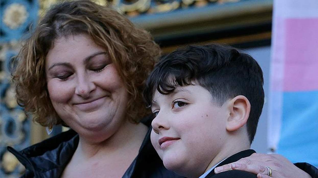 Mother and trans child