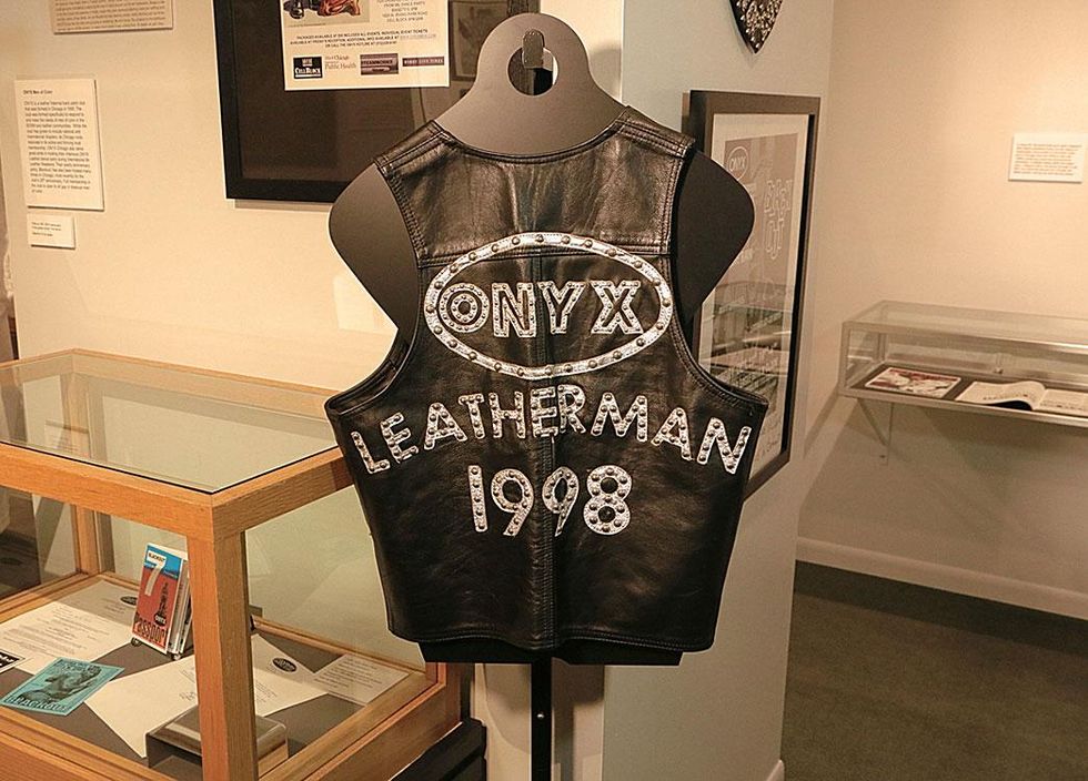 Mr. ONYX Leather 1998 title vest worn by Mufasa Ali.