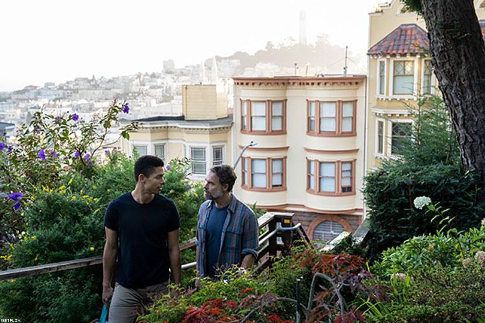 Murray Bartlett as "Michael 'Mouse' Tolliver" and his boyfriend Ben