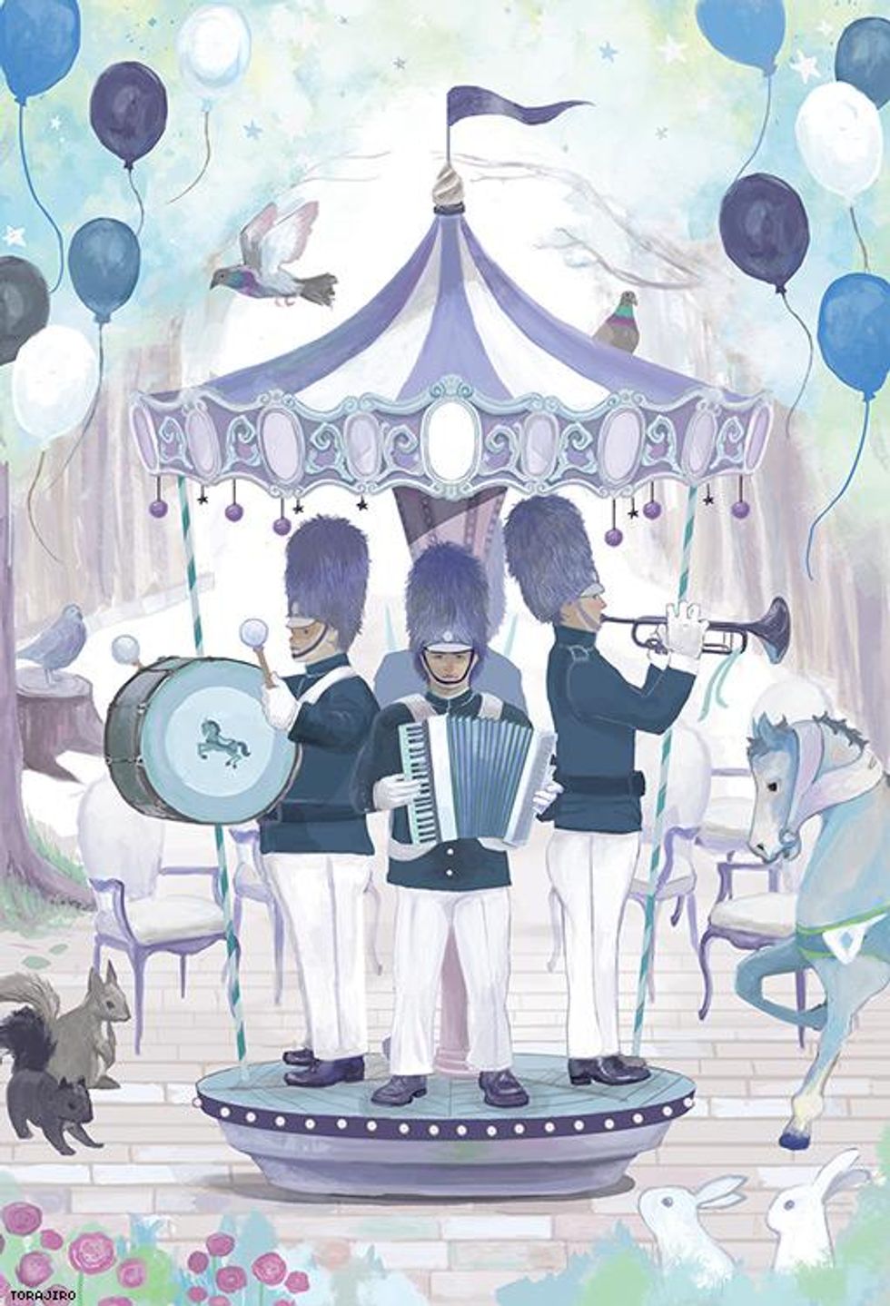 Musicians In The Forest