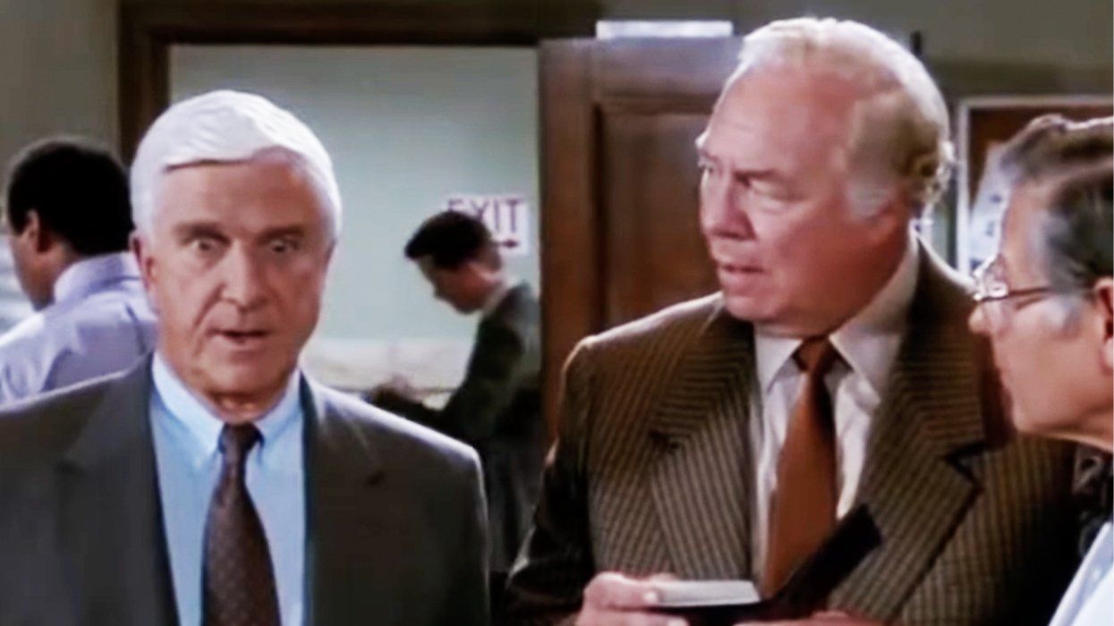 Naked Gun with Leslie Nielsen and George Kennedy
