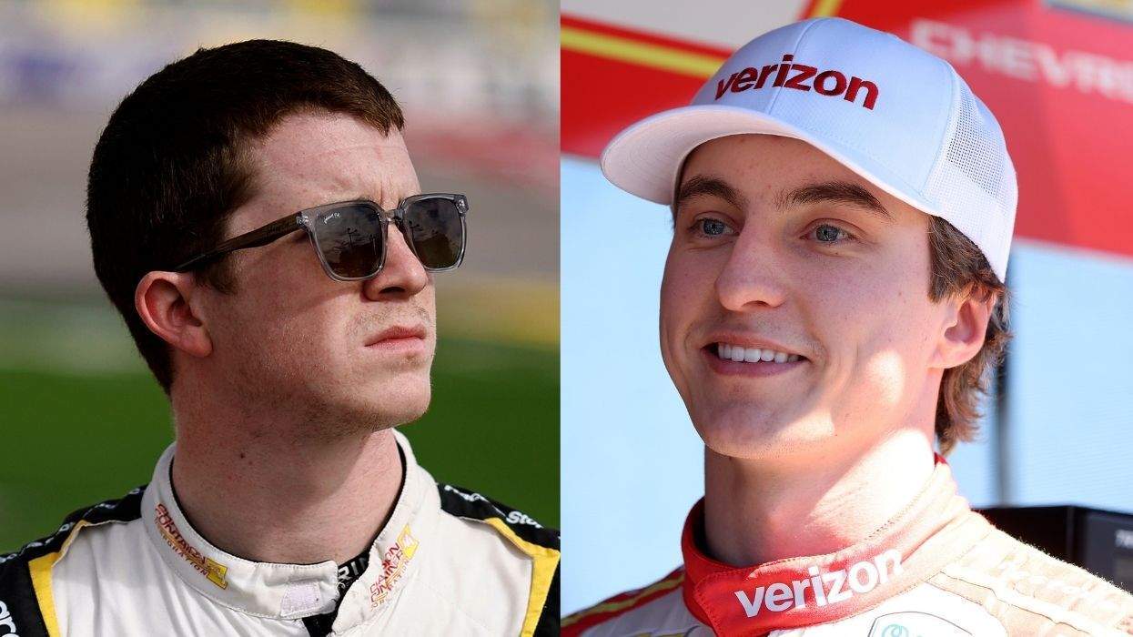 nascar driver daniel dye and indycar driver david malukas