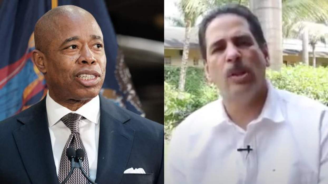 New York City mayor Eric Adams; Pastor Fernando Cabrera