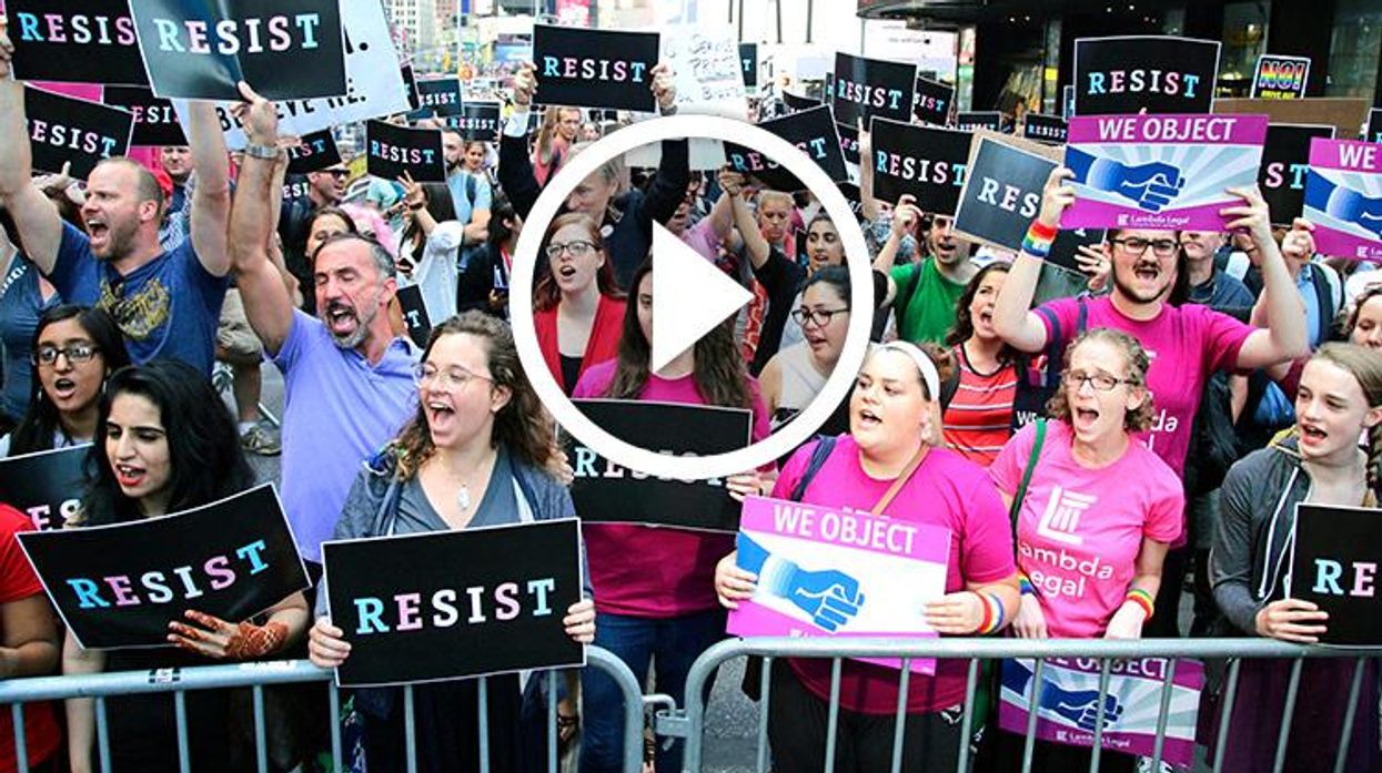 New York City Protests Trump's Trans Ban