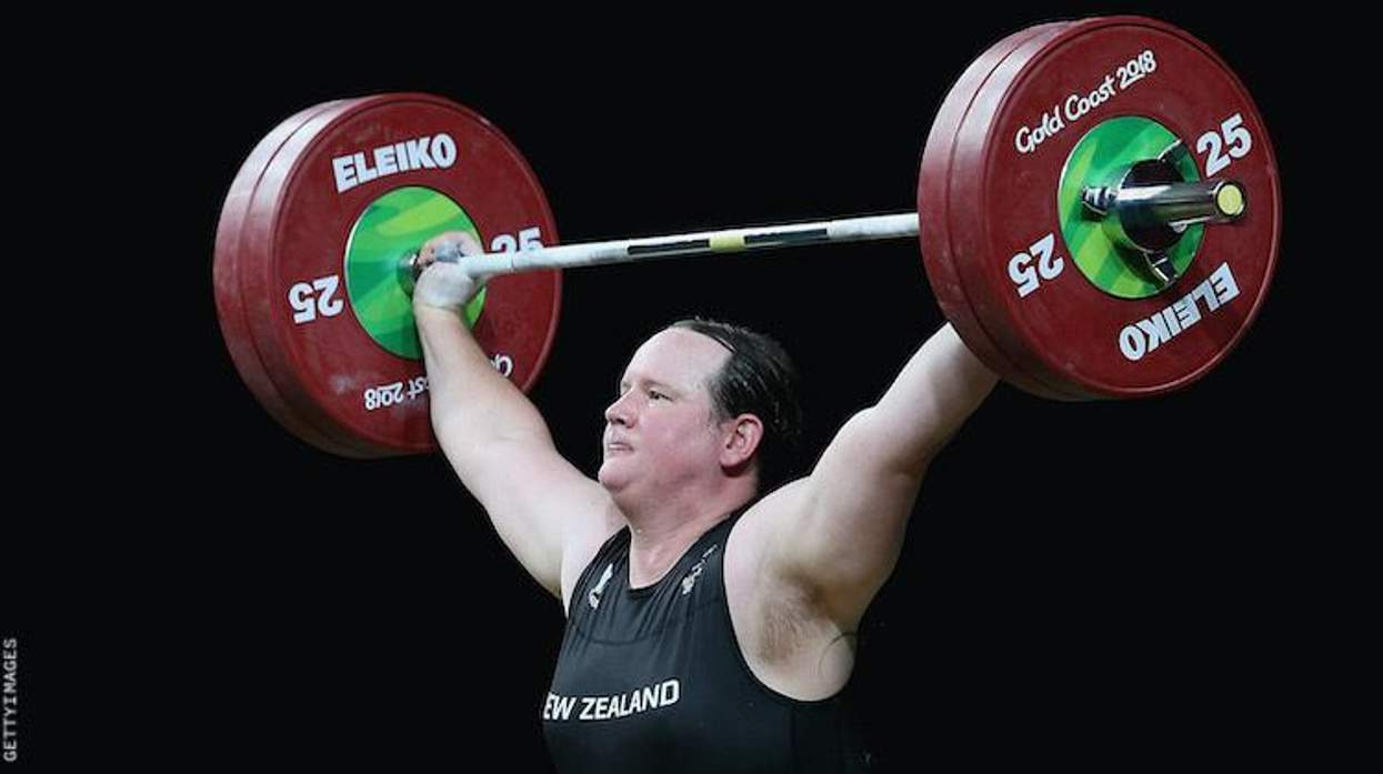 New Zealand weightlifter Laurel Hubbard.