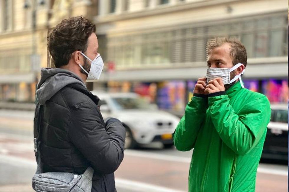 Newman helping people living on the streets of NYC