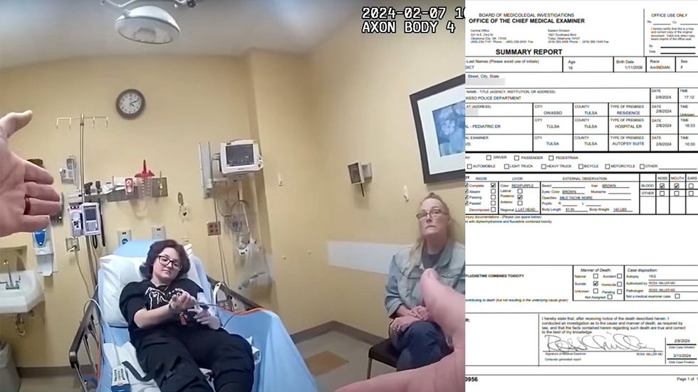 Nex Benedict police bodycam footage hospital bed medical examiner autopsy report