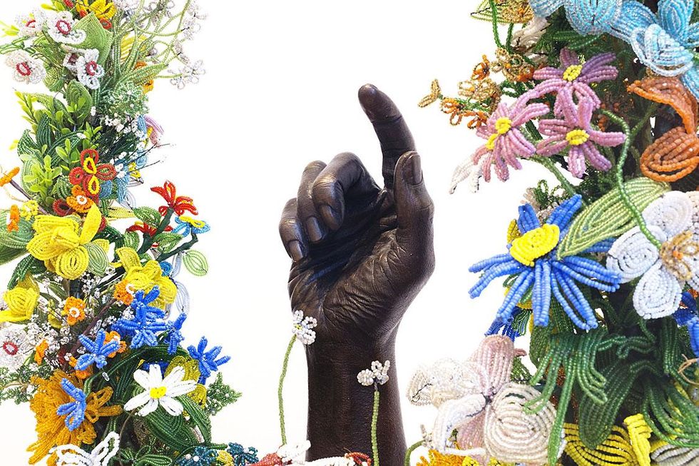 Nick Cave fills a football-field-size art space with a gazillion things.