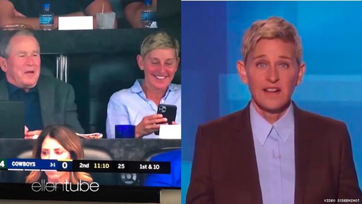 No Ellen, Being Friends With George W. Bush Is Not the Answer