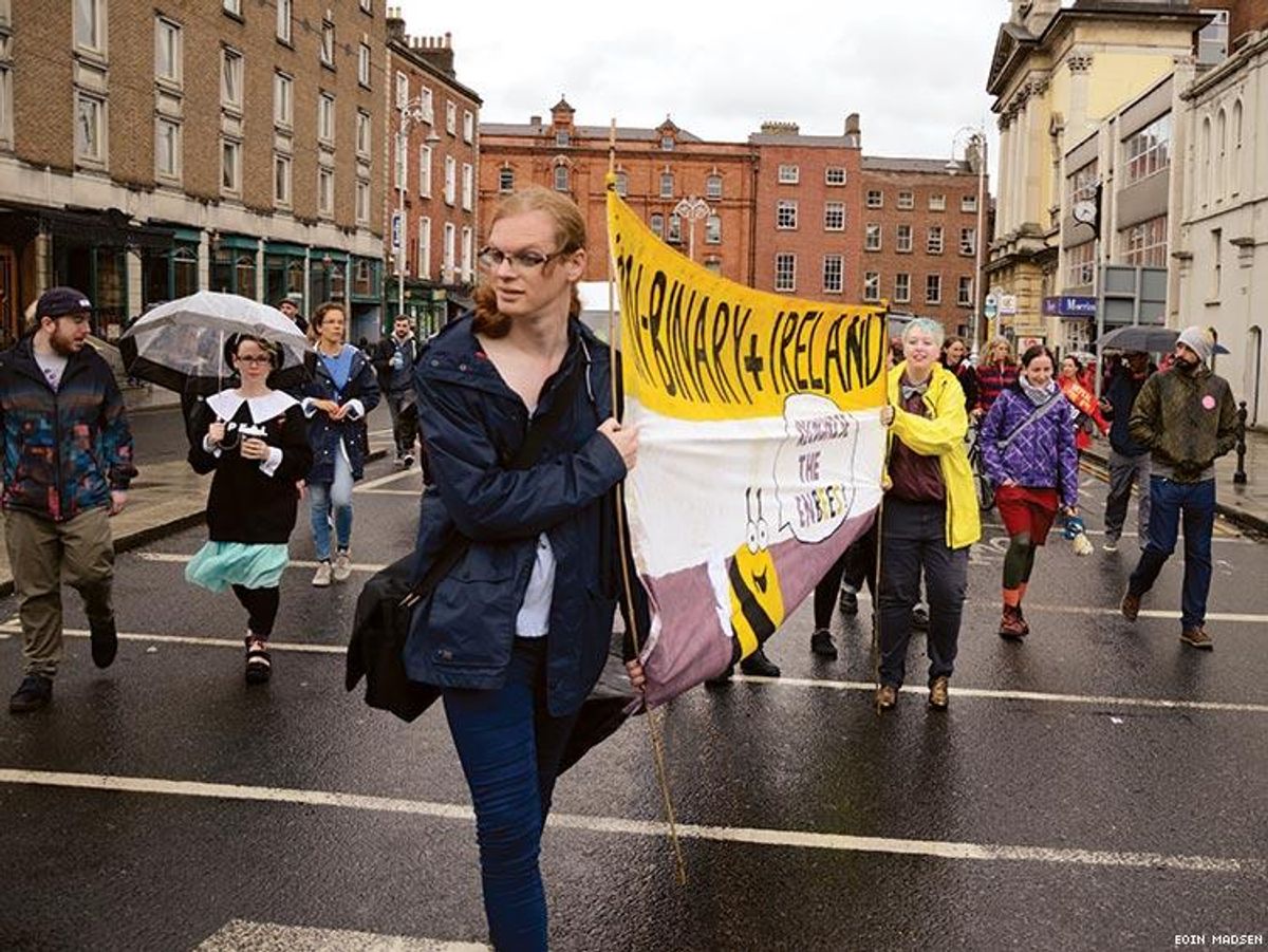 Non-Binary+ Ireland at the March for Choice in September 2016
