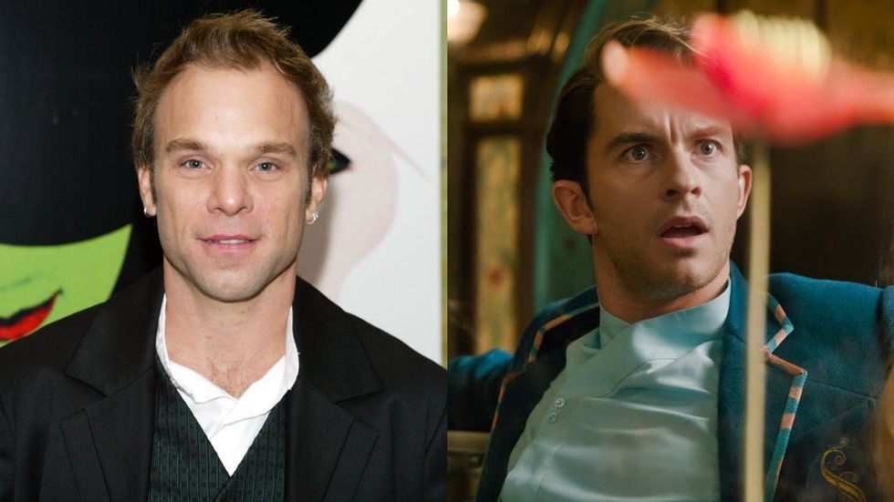 Norbert Leo Butz in the Wicked musical; Jonathan Bailey in the Wicked movie