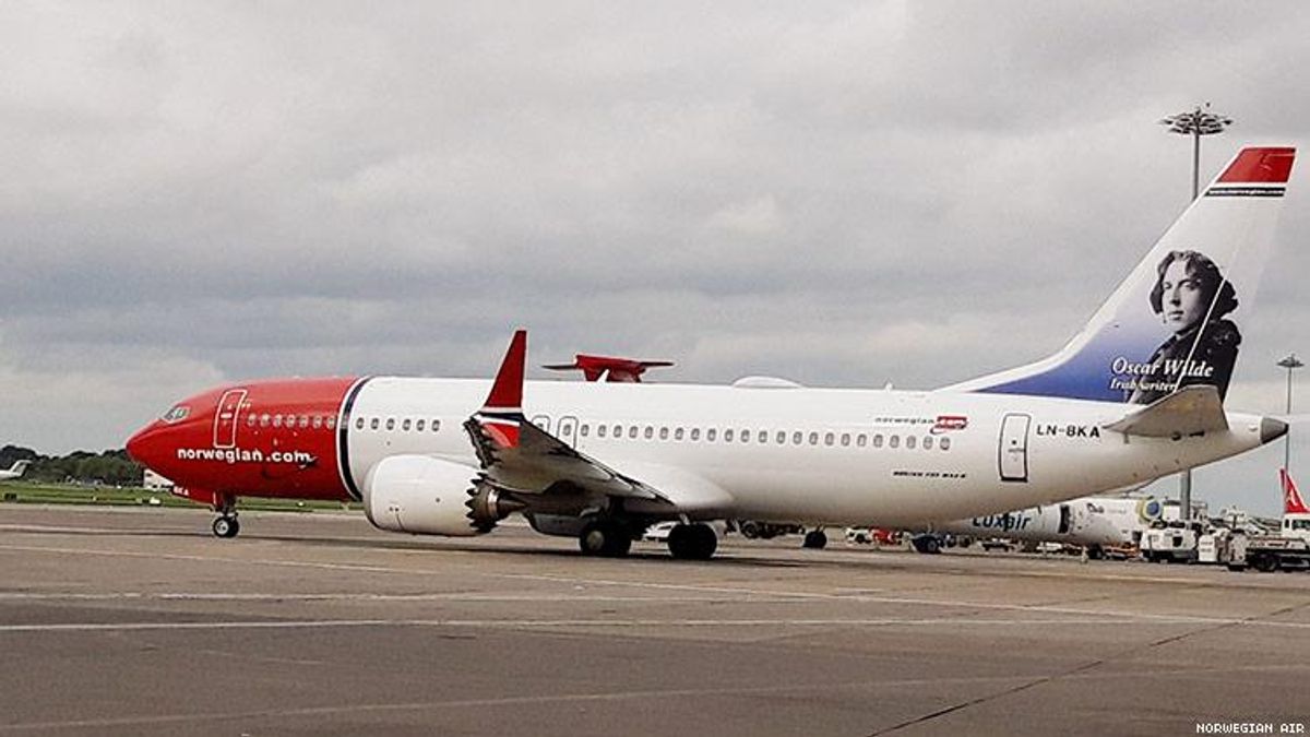 norwegian airline oscar wilde 
