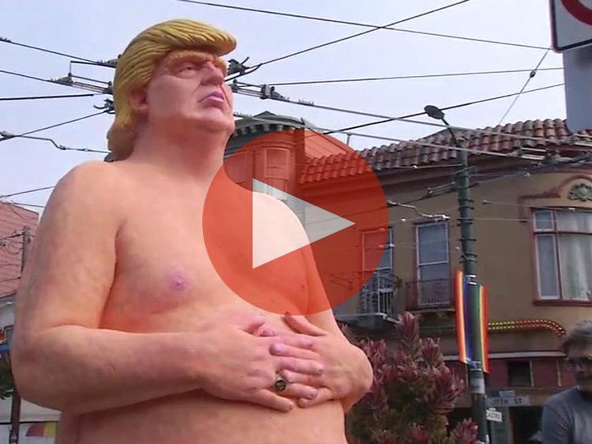 Nude Donald Trump Statue