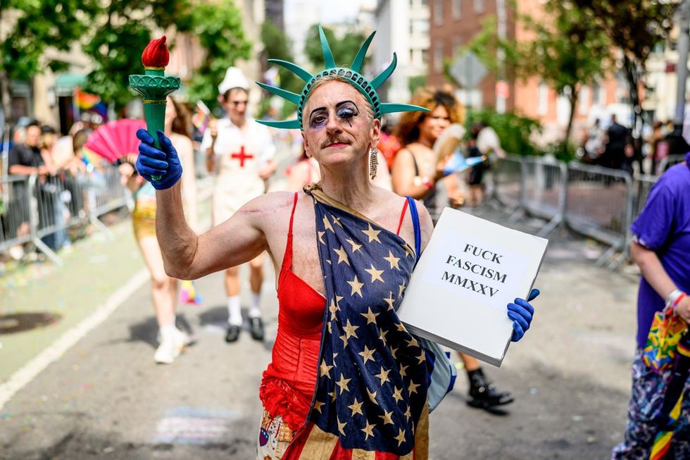 NYC LGBTQIA Pride Parade Protest 2025