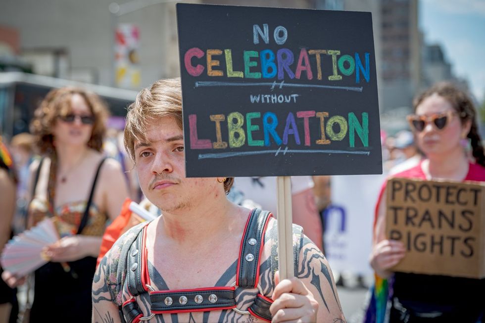 NYC LGBTQIA Pride Parade Protest 2025