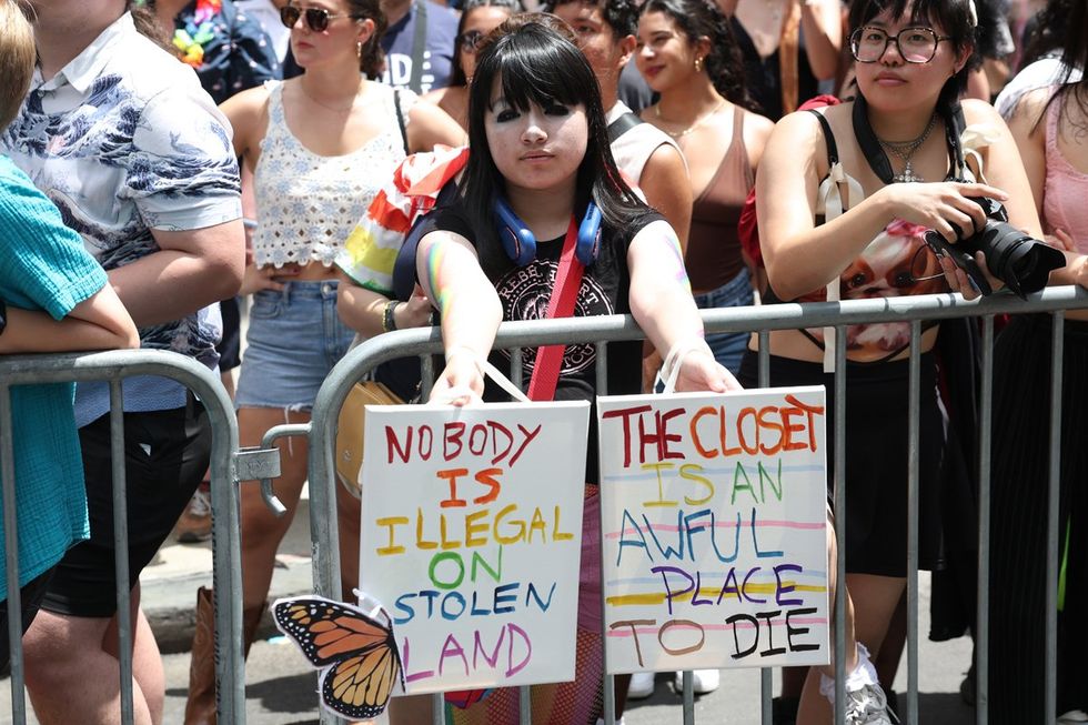 NYC LGBTQIA Pride Parade Protest 2025