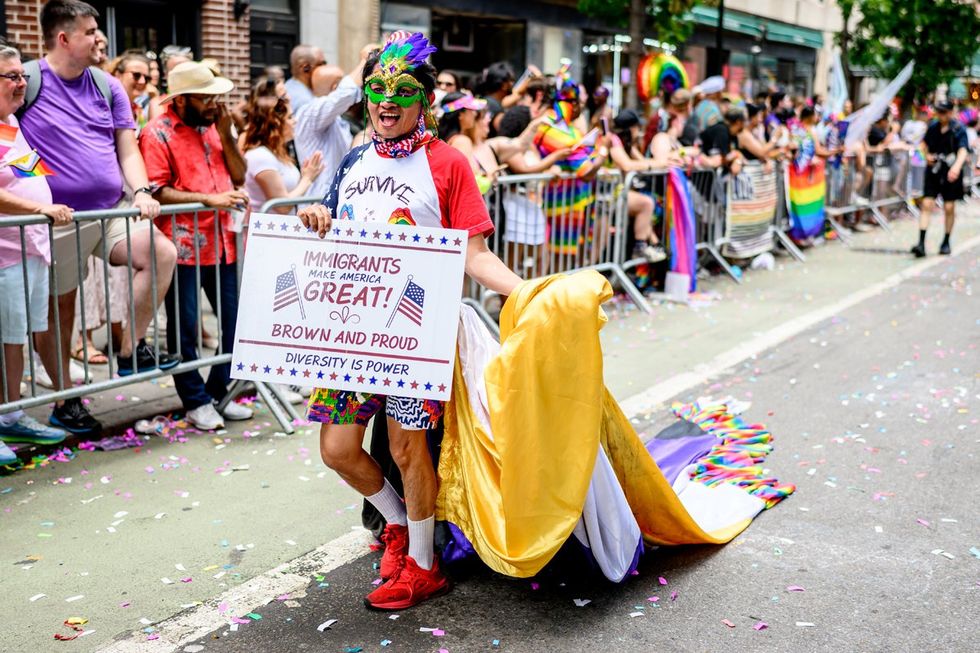 NYC LGBTQIA Pride Parade Protest 2025