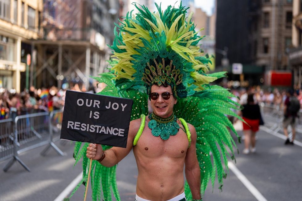 NYC LGBTQIA Pride Parade Protest 2025