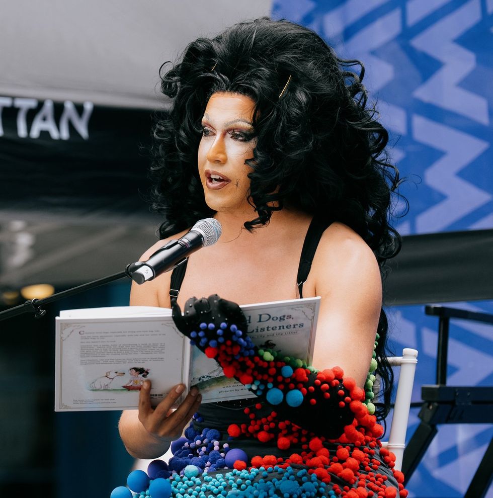 NYC Woof Fest Paws for Pride 2025 drag queens and rainbow dogs LGBTQIA pride celebration
