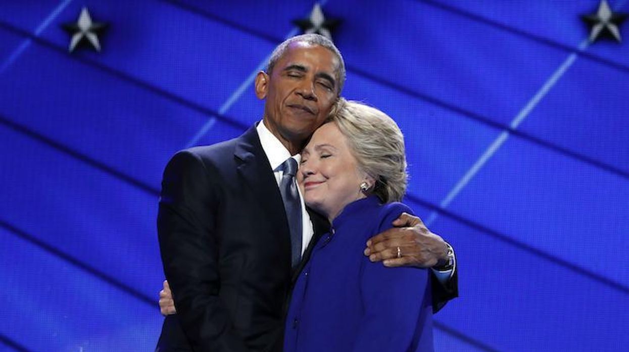 Obama and Clinton
