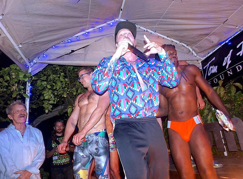 Okay, why do guys take off their clothes every time Cazwell performs?