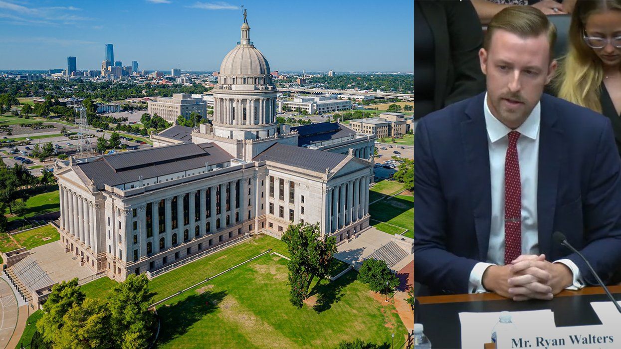 Oklahoma City State Capitol building skyline Ryan Walters Superintendent of Public Instruction