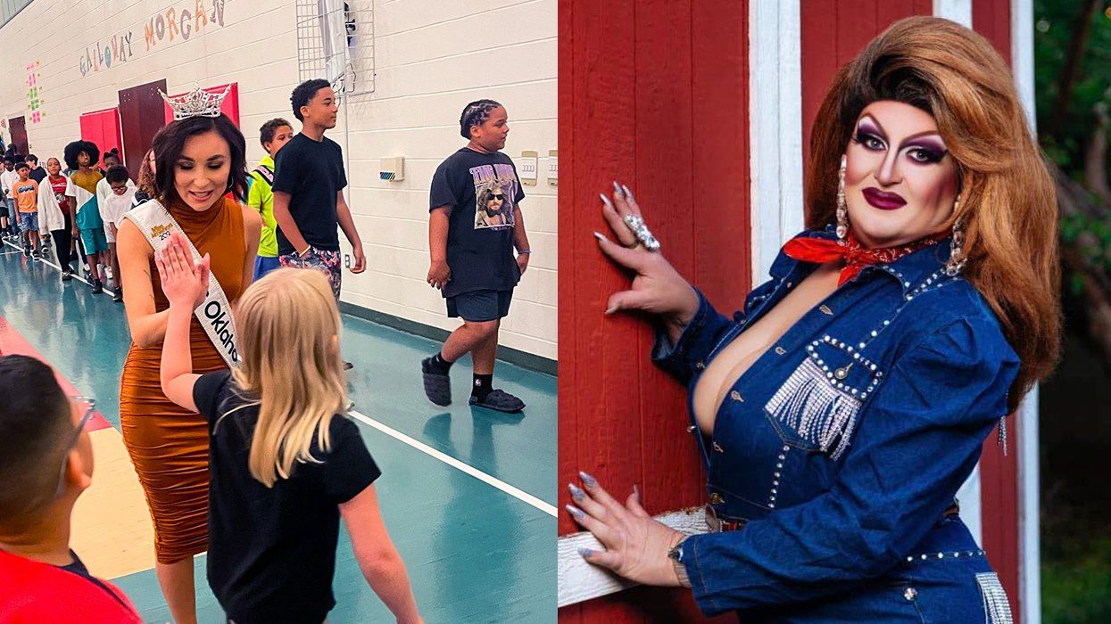 Oklahoma Western Heights Public School hosts pagent queen student event fired drag queen principal Shane Murnan aka Shantel Mandalay